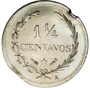 1¼ Centavos Essai reverse image