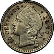 10 Centavos reverse image