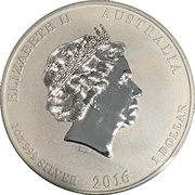 1 Dollar - Elizabeth II 4th Portrait - Five Blessings - Silver Bullion Coin obverse image
