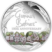 1 Dollar - Elizabeth II 4th Portrait - Gumnut Babies, Australia, 2016 reverse image