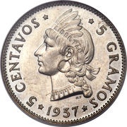 5 Centavos reverse image