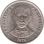 5 Centavos Juan Pablo Duarte reverse image