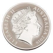 1 Dollar - Elizabeth II 4th Portrait - Silver Kangaroo obverse image