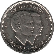 5 Centavos Sanchez and Mella, Dominican Republic, 1983-1987 reverse image