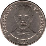 10 Centavos, Dominican Republic, 1978-1981 reverse image