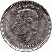 10 Centavos Duarte reverse image