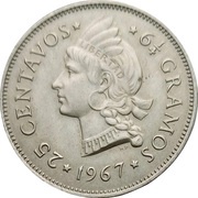 25 Centavos reverse image