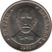 1 Peso, Dominican Republic, 1978-1981 reverse image