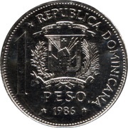 1 Peso Central American and Caribbean Games; Nickel-Steel obverse image