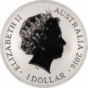 1 Dollar - Elizabeth II 4th Portrait - Sydney New Year's Eve obverse image