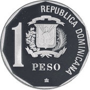 1 Peso Columbus' Excellent Sample; Silver obverse image