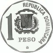 1 Peso Columbus' Excellent Sample; Silver Proof Piedfort obverse image