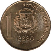 1 Peso non-magnetic obverse image