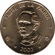 1 Peso non-magnetic reverse image