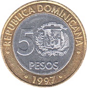 5 Pesos Central Bank obverse image
