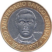5 Pesos Central Bank reverse image