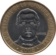 5 Pesos magnetic reverse image