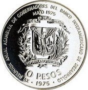 10 Pesos International Bankers' Congress obverse image