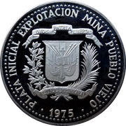 10 Pesos First silver extraction from Pueblo Viejo Mine obverse image