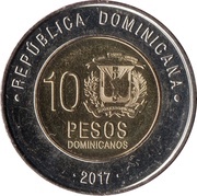 10 Pesos Dominicanos obverse image