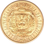 30 Pesos Rafael Trujillo obverse image