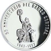 50 Pesos Central Bank, Dominican Republic, 1997 reverse image