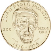 200 Pesos Juan Pablo Duarte reverse image