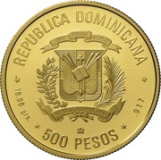 500 Pesos Santa Maria's Shipwreck obverse image