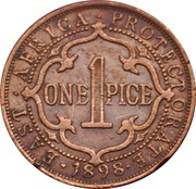 1 Pice - Victoria East Africa Protectorate reverse image