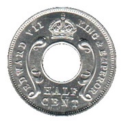 ½ Cent - Edward VII obverse image