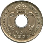 1 Cent - George V obverse image