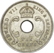 10 Cents - Edward VII obverse image