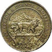 25 Cents - Edward VII reverse image