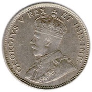 25 Cents - George V obverse image