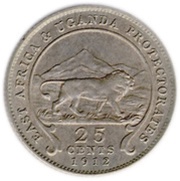 25 Cents - George V reverse image