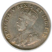 50 Cents - George V obverse image