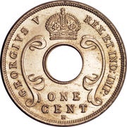 1 Cent - George V obverse image