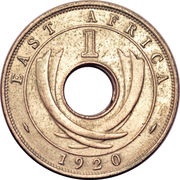 1 Cent - George V, East Africa, 1920-1921 reverse image
