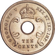 10 Cents - George V obverse image