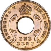 1 Cent - George V obverse image