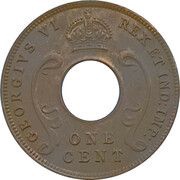 1 Cent - George VI obverse image