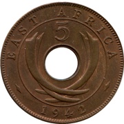 5 Cents - George VI reverse image
