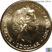 1 Dollar - Elizabeth II 4th Portrait - Trans-Australian Railway obverse image