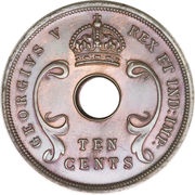 10 Cents - George V obverse image