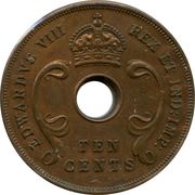 10 Cents - Edward VIII obverse image