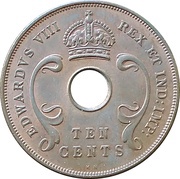 10 Cents - Edward VIII obverse image
