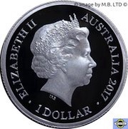 1 Dollar - Elizabeth II 4th Portrait - Trans-Australian Railway, Silver Proof obverse image