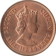 1 Cent - Elizabeth II 1st portrait obverse image