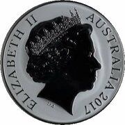 1 Dollar - Elizabeth II 4th Portrait - Silver Kangaroo obverse image
