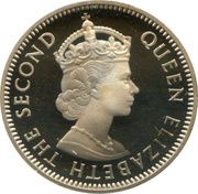 25 Cents - Elizabeth II 1st portrait obverse image